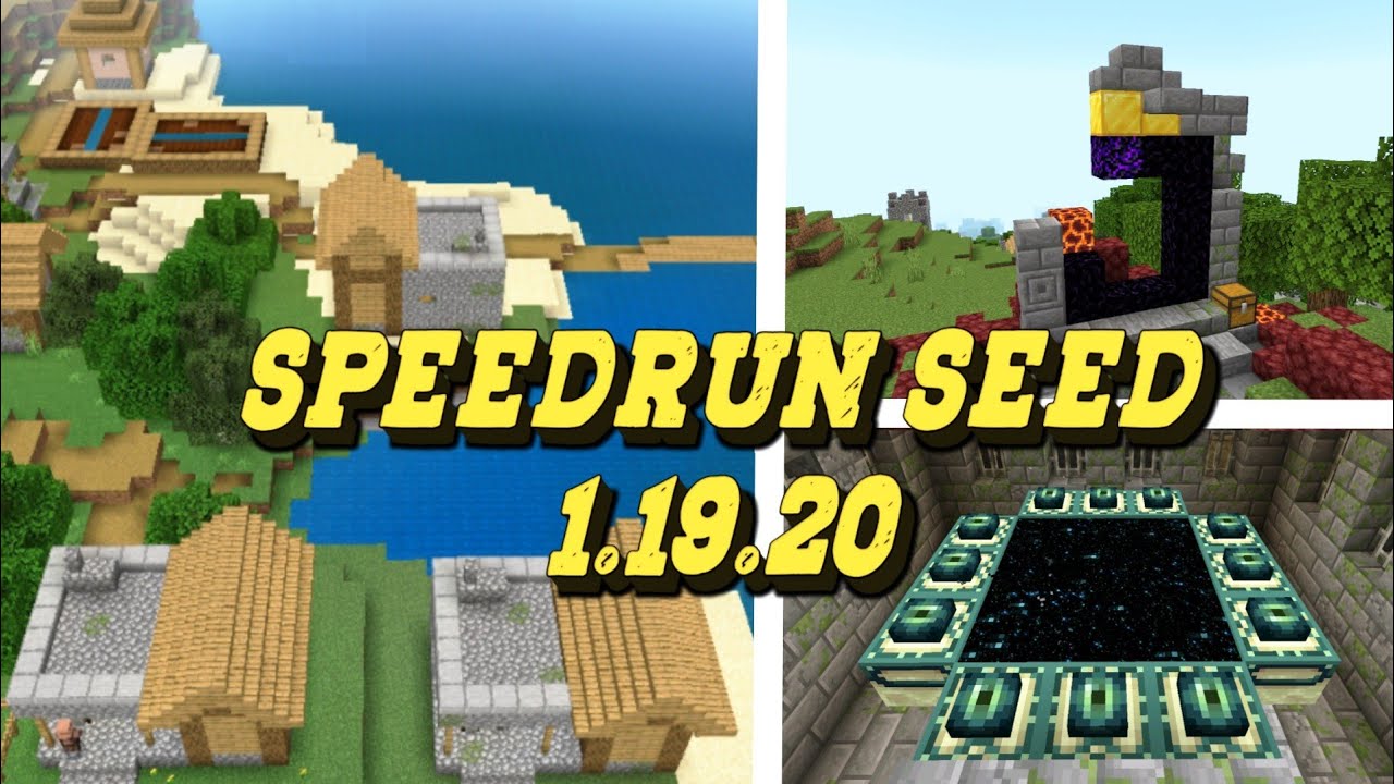 Minecraft Speedrun Seed 1 19 20 Pocket Edition Bedrock Youtube