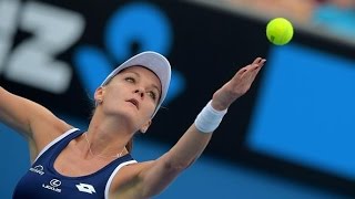 Kurumi Nara vs Agnieszka Radwanska Match Point Australian Open 2015