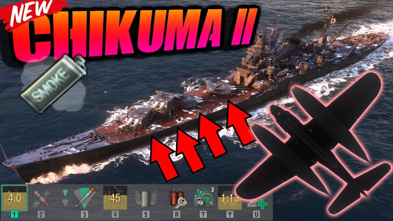 *NEW* Chikuma II - Hybrid IJN Cruiser - WOWS - YouTube