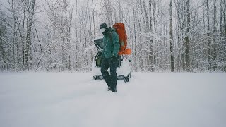 24 Hours of Winter Backpacking in 3 Minutes