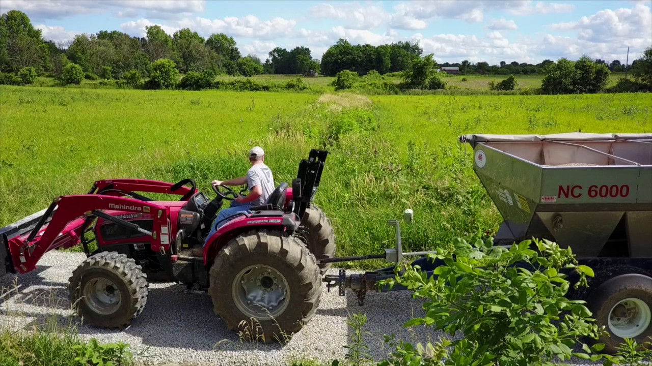 Fertilizing The Hay - YouTube