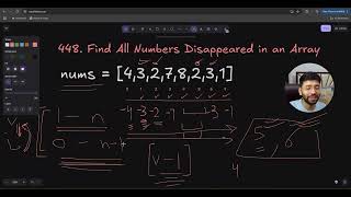 Leetcode Problem 448: Find Missing Numbers in Array | Explained