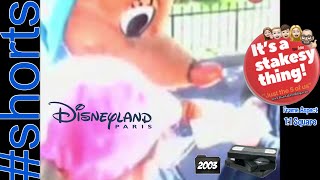 Suzy Mouse (Cinderella) giving autographs | Disneyland Paris | 2003 | video footage | #shorts