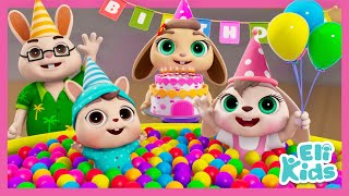 MEGA Birthday Party Fun | Ball Pit, Piñata, Magic Show +More | Eli Kids Songs