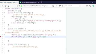 Day 4: Class vs Instance | HackerRank | JAVA