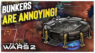 we ANNOYED these guys with BUNKERS! Halo Wars 2