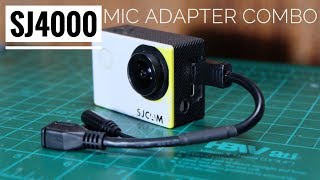 SJ4000 audio mic adapter combo | SJ4000 External Mic