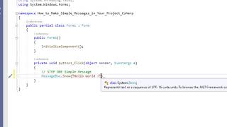 Part 1 Learn Simple Message Box In C# Windows Forms | Neptune Cracker