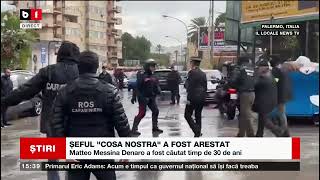 ȘEFUL COSA NOSTRA A FOST ARESTAT_Știri B1_16 ian 2023