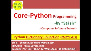 Python Dictionary Collection with Empty Dictionary | Python dict() method | Python Empty Dict | #116