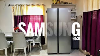 samsung 653 litre refrigerator side by side  5 in 1 convertible ….....😍😎