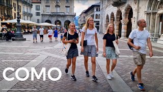 City of Como, Italy. Walking tour! Now I understand why Italians live long! 4K UHD