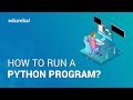 How To Run A Python Program | Running Python Programs on IDEs | Edureka