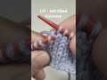 LFI - Left Lifted Increase (knitting)