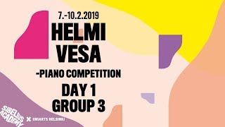 GROUP 3 - Helmi Vesa Piano Competition, 7–10 Feb 2019, Sibelius Academy