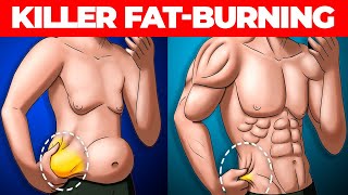 5 min Full Body Fat Burn, Killer Fat-Burning Home Cardio!