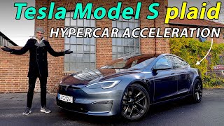 Tesla Model S plaid REVIEW with Autobahn (2023) - the hypercar from stock!  😱