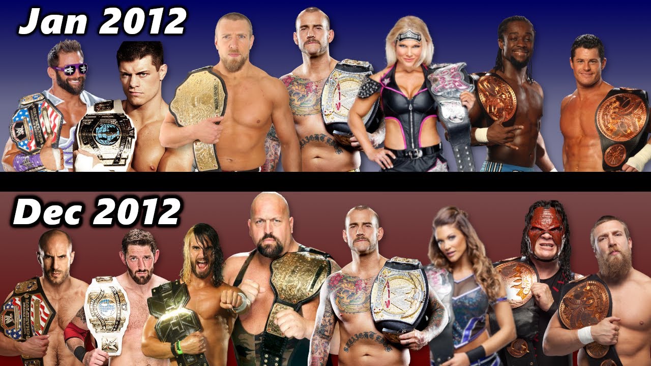 Every Champion In WWE 2012 | ALL TITLE REIGNS - YouTube