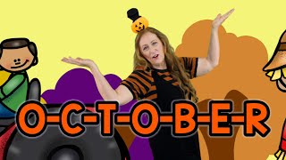 SPELL OCTOBER SONG | October Action Song | October Song| Nursery Rhyme | Circle Time Song