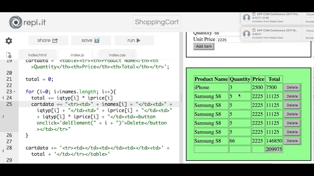 How To Create A Shopping Cart Ui Using Css Javascript At Dominic