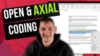 Open coding and Axial coding in Qualitative data analysis