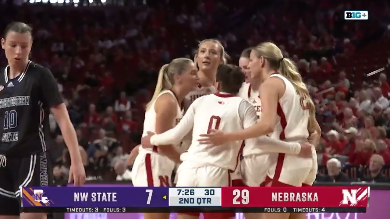 Highlights | Nebraska Women's Basketball Vs. Northwestern State - YouTube