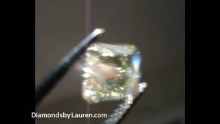 1.60ct Fancy Light Brownish Yellow I1 Radiant Diamond GIA