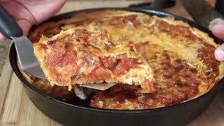 Meat Lover's Deep Dish Pizza Recipe!