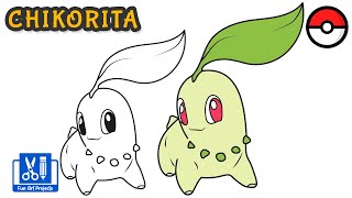 How To Draw Chikorita | Draw Pokemon Easy Step By Step Tutorial