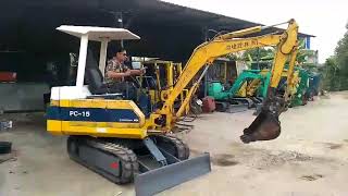 รถแบคโฮ KOMATSU PC15-6 รถเก่านอกนำเข้า มีเอกสารใบอินวอยซ์