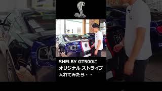 【アメ車】シェルビー GT500 マッスルカーにオリジナルストライプを入れてみたら・・【ウイングオート】#shorts #shelby #shelbygt500