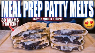 MEAL PREP PATTY MELTS FOR THE WHOLE WEEK IN UNDER 15 MINUTES! | Easy Freezer Meals!
