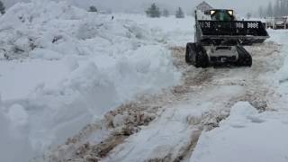 Bobcat T300 snow removal