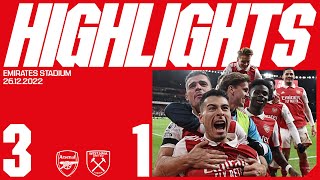 HIGHLIGHTS | Arsenal vs West Ham (3-1) | Saka, Martinelli and Nketiah