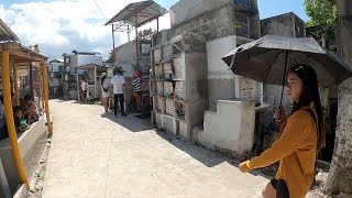 All Saints Day - Visiting Reche’s Lolo at the cemetery - Philippines