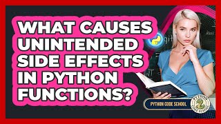 What Causes Unintended Side Effects In Python Functions? - Python Code School