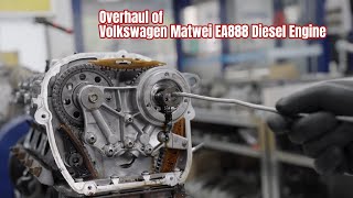 Overhaul of Volkswagen Matwei EA888 Diesel Engine