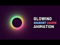 Glowing Gradient Loader Animation Effects using Html & CSS