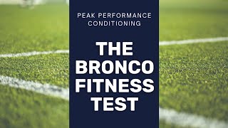 The Bronco Fitness Test