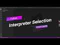 Python Interpreter selection in visual studio or vscode #visualstudio #vscode #seekers