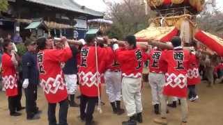 【高屋祭】壱號西下と二号西上太鼓の奉納（H27）Japanese drum float Performance. 2015.4.12(4)