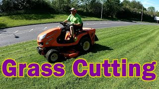 Grass Cutting using a Kubota 2120 glide steer