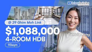 Singapore HDB | 29 Ghim Moh Link - 4-Room HDB Home Tour | $1,088,000 | Patricia Kong