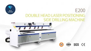 Best-sell E200 Double head Laser Positioning Side Drilling Machine for Furniture and Cabinet Making