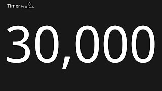 30000 Second Countup Timer
