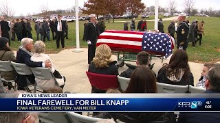 Bill Knapp interred at Iowa Veterans Cemetery