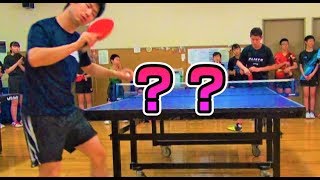 北海道のアタック8中学生VSぐっちぃ（復興支援）【卓球知恵袋】Table Tennis