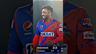 Amir 🔥👀 #shortsfeed | Peshawar Zalmi vs Karachi Kings | Match 17 | HBL PSL 8 | MI2T