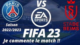 PSG VS Reims 20ème journée de ligue 1 2022/2023 /FIFA 23 PS5