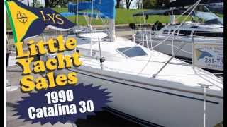 SOLD!!! 1990 Catalina 30 sailboat at Little Yacht Sales, Kemah Texas